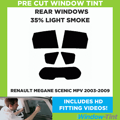 Renault Scenic 2003 to 2009 PRE CUT WINDOW TINT KIT REAR 5%