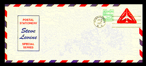 UC45 LEGAL SIZE FDC - (Wmk 49) - STEVE LEVINE CACHET - Picture 1 of 2