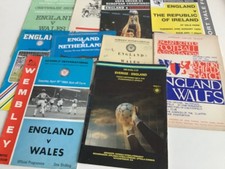 10 x England Under21/23/Schools FOOTBALL PROGRAMMES list 1