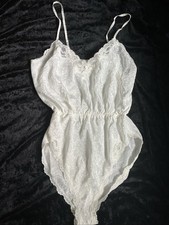 Vintage Barbizon Satin  Lace Teddy Lingerie