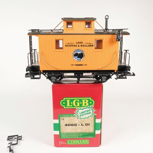 LGB Lehmann G Scale Lake George & Boulder 2-Axle Caboose 4065 - L 01 - Picture 2 of 6