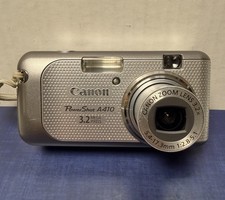 Vintage Digicam Canon PowerShot A410 3.2MP Compact Digital Camera - Silver WORKS