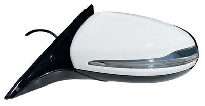 #116 WHITE LEFT DRIVER BLIND SPOT MIRROR FOR MERCEDES S500 S63 S65 AMG 2014-2020
