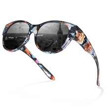Fit Over Sunglasses for Women Polarized UV400 Protection Oversized Shades to W