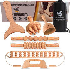 7-In-1 Wood Therapy Massage Kit, Perform Lymphatic Drainage, Relax Your Muscles,