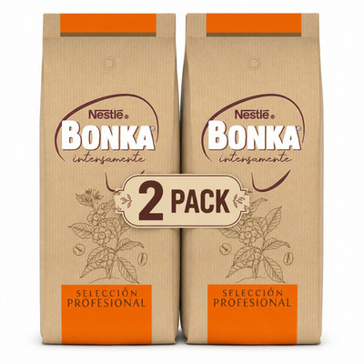 Bonka Seleccion Professional Natural Coffee Beans 1 kg (pack of 2)