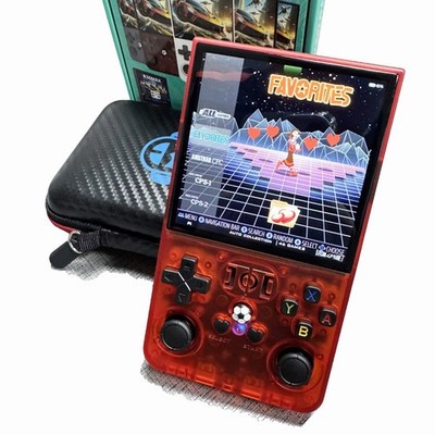 R36 Max Retro Handheld Spielekonsole 64/128GB | 22000+ Spiele | 4 Zoll IPS