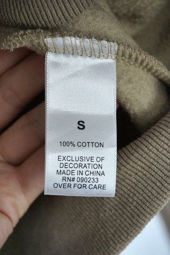 Fear of God ESSENTIALS Hoodie Taupe Beige Small 100% Cotton Sweatshirt FOG - Picture 14 of 15