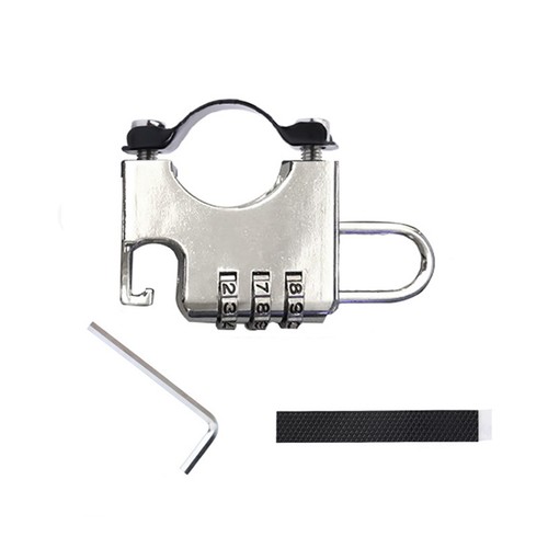 Portable Helmet Lock Motorcycle/Mountain Bike Anti-theft Combination Lock Parts - Picture 11 of 13