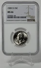 1989-D Washington Quarter NGC MS66 Brilliant Uncirculated Brilliant Uncirculated