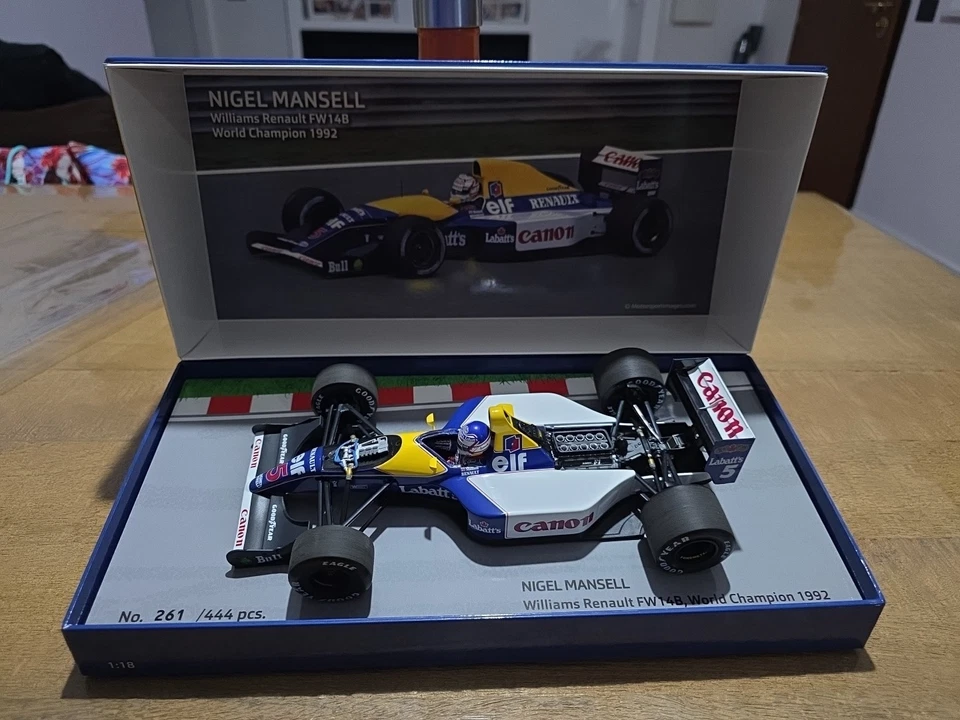 Minichamps Nigel Mansell Williams FW14B #5 F1 1992 1:18 Limited 261 Of 444 - Immagine 4 di 4