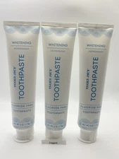 3 Packs Trader Joe's Anticavity Toothpaste Fluoride Free Whitening Peppermint