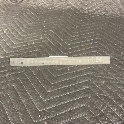 Starrett Steel Rule, Spring Tempered, 12 In, 4R Grad 804R-12