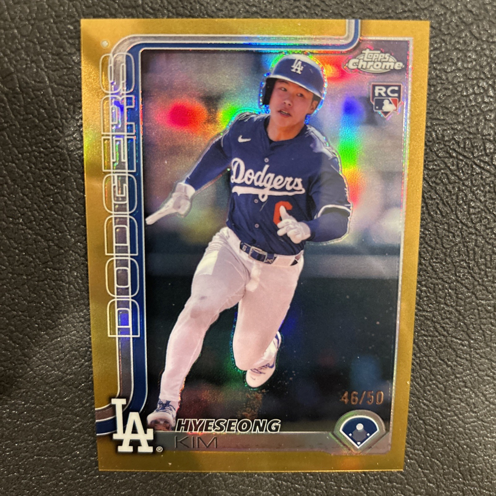 2025 Topps Chrome - Hyeseong Kim #152 Gold Refractor /50 (RC)