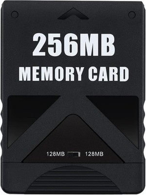 Mcbazel 256MB Memory Card for PlayStation 2, High Speed Game Black