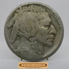1921-S Buffalo Nickel  5 Cents, Partial Date, Damaged - #C55522NQ