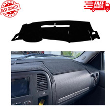 Black Dashboard Dash Board Cover Mat 2007-2013 Chevrolet Silverado GMC Sierra