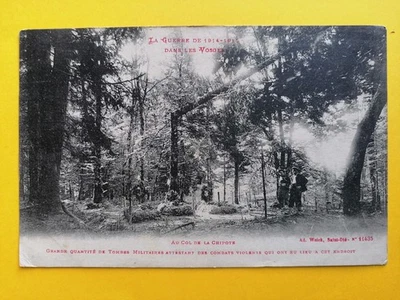 CPA 88 - SAINTE-BARBE (Vosges) Guerre 14-18 Cimetière TOMBES MILITAIRES Combats - Photo 1/2