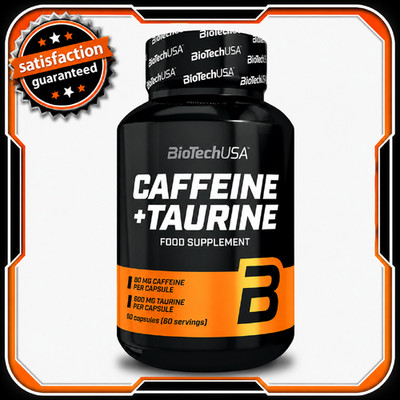 CAFFEINE + TAURINE - 60-180 Kaps -Energie Fokus Leistung optimale Trainingspower