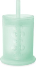 Silicone Training Cup with Straw Mint 5 oz