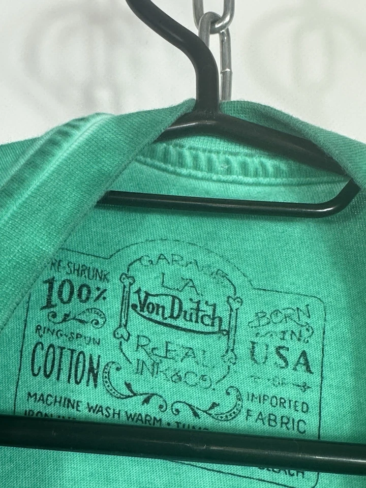 Men’s Long sleeve Von Dutch Green - Image 3 of 4