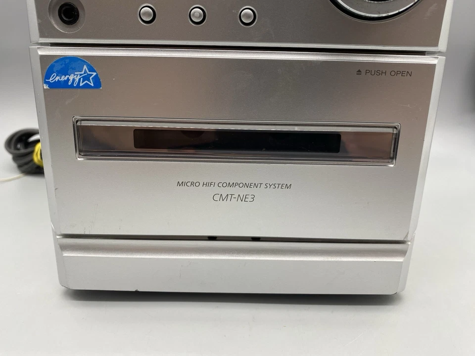 Sony CMT-NE3 Bookshelf Mini Hi-Fi Stereo System CD Cassette Tape AM/FM HCD-NE3 - Image 3 of 4