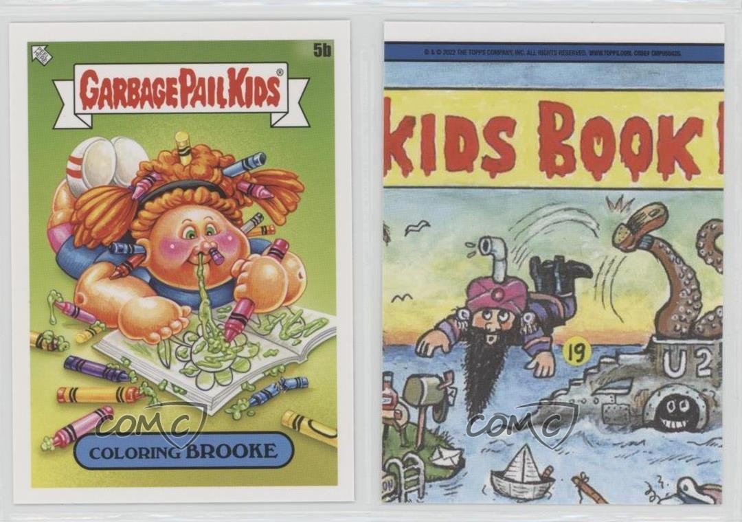 2022 Topps Garbage Pail Kids Book Worms Series 1 COLORING BROOKE #5b w7v thumbnail 3