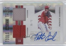 2020 Panini Absolute Spectrum Silver 35/75 Patrick Sandoval #TOT2-PS Auto 00ma