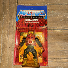 MEKANECK MOTU 1983 Mattel Vintage 4919 Sealed on Card Tear on Card Unpunched