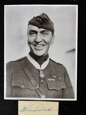 Superb Vintage 4.5x 2 Album Page Signed by WWI MOH Flying Ace Eddie Rickenbacker