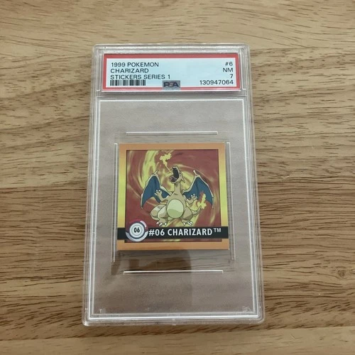 PSA 7 - 1999 Pokemon Stickers Series 1 Charizard VINTAGE #6