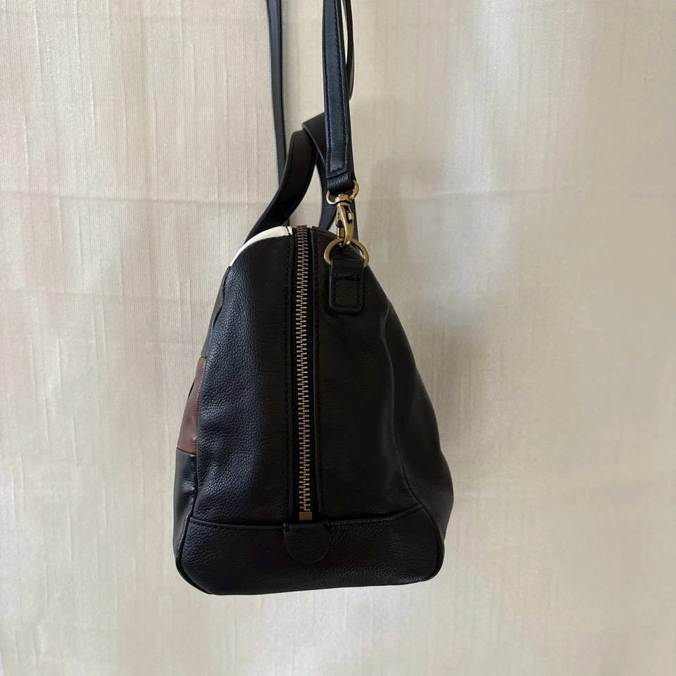 Fossil Sydney Satchel Colorblock Crossbody Handbag Purse Classic 90's Y2K Preppy - Image 4 of 4