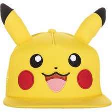 Pokemon Pikachu Big Face Hat with Ears Yellow
