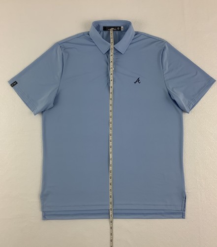 Atlanta Braves Ralph Lauren Hemd Größe L Kurzarm Knopfleiste RLX Blau - Bild 4 von 12