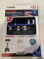 DreamGEAR Media Power 3IN1 CABLE PACK HDMI USB TO MINI USB ETHERNET PS3 SLIM