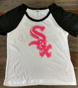 pink white sox shirt