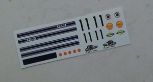 1/32 MONOGRAM slot car WATERSLIDE Decal Sheet #11 FORD GT