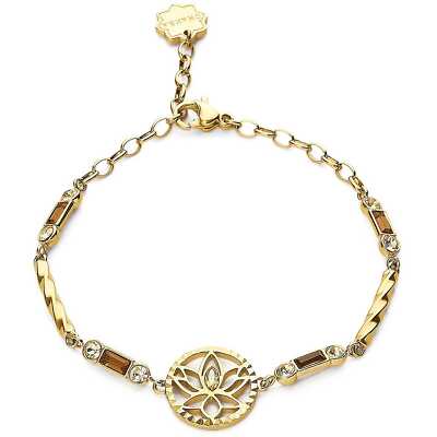 Brosway Bracciale Donna Acchiappasogni – Acciaio 316L Con Cristalli Chiari E Erite – Collezione Chakra – BHKB111