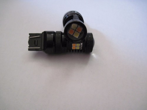 2x 7443 SRCK / CK Samsung LED 22W high power 22 dual White Amber Switch back - Picture 3 of 6