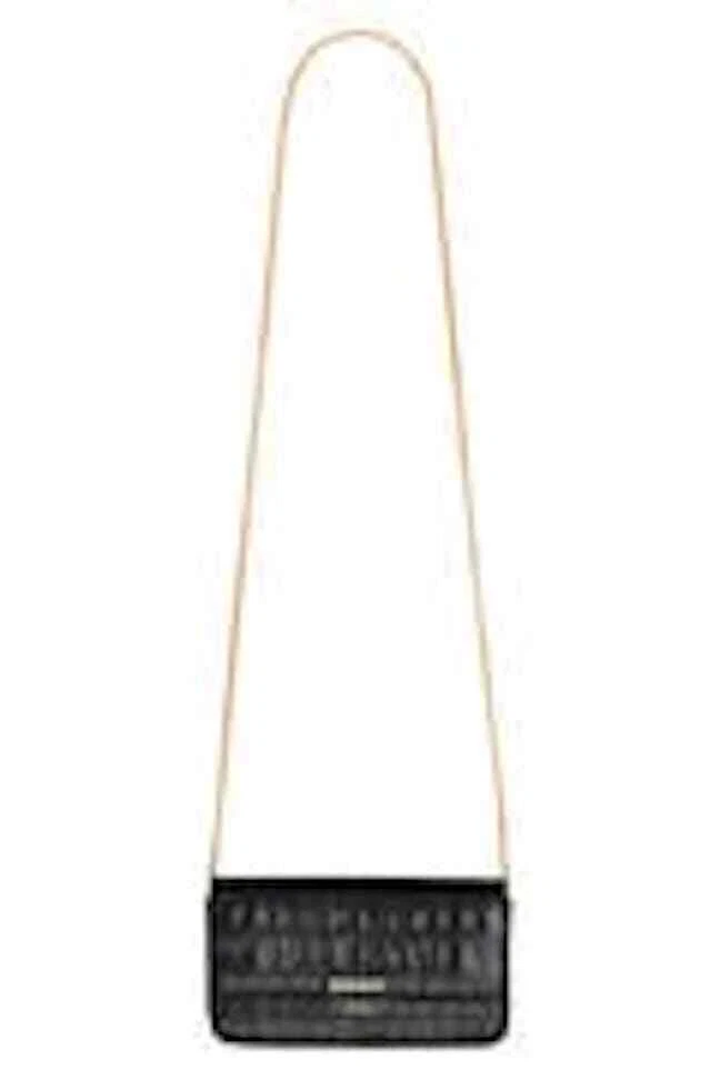 Burberry embossed leather sales wallet with chain
