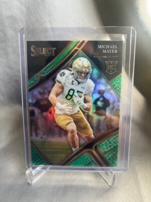 2023 Panini Select Draft MICHAEL MAYER #120 Dragon Scale Prizm SP NOTRE DAME!