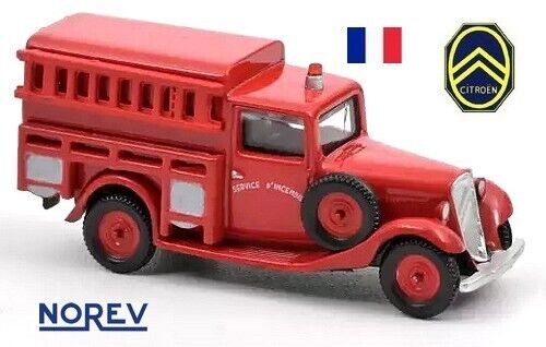 Citroen U 11 camionnette (1935) Sapeurs Pompiers - Norev - Echelle 1/87 - HO - Photo 1/1