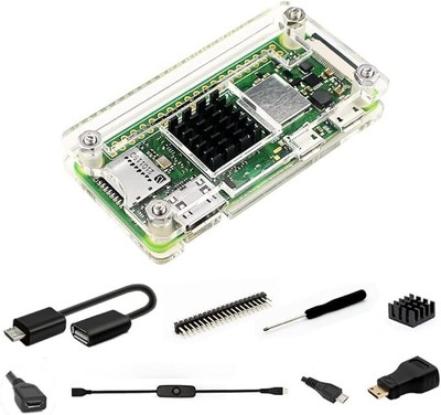 Raspberry Pi Zero 2 W Case Kit with Raspberry Pi Zero 2 W Case Power Supply