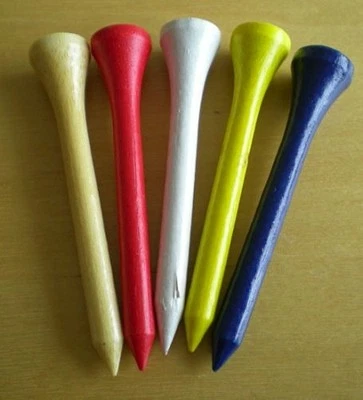 100 Bambus Golf Tees 5,4cm lang - ökologisch abbaubar vom PGA Pro - Bild 1 von 3