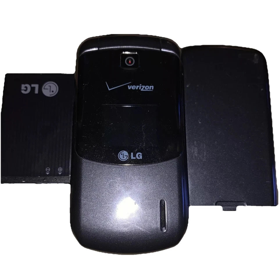 LG | Model:VX5600 | Accolade GRAY Verizon Flip Cell Phone 2G Grade B Vintage - Image 3 of 4