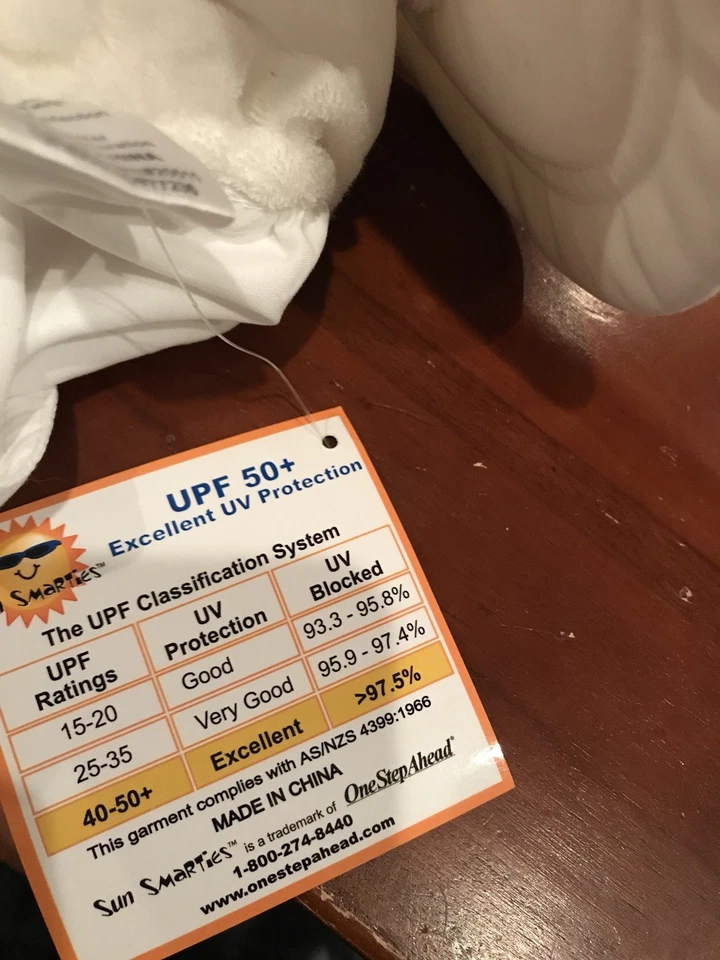 Sombrero de sol azul marino para bebé con protección solar UPF50 de Sun Smarties, talla pequeña Foto 3 de 4