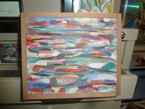 Daniel L. Hulkill Modernist Painting on Wood Panel 2013 - Picture 10 of 15