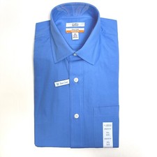 NWT CROFT  BARROW Men's Bonnet Blue Sports Athletic Dress Shirt 14.5 32 Small