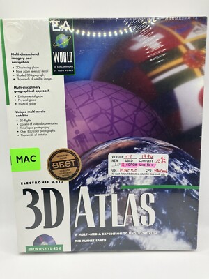 その他 The Complete OZU For Macintosh CD-ROM 3D Atlas Mac Macintosh CD-Rom Version EA World Reference Software