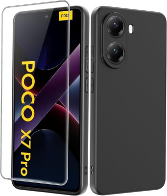 Case Cover+Glass Tempered Glass for Xiaomi Poco X8 Pro/X7 Pro/X6 Pro